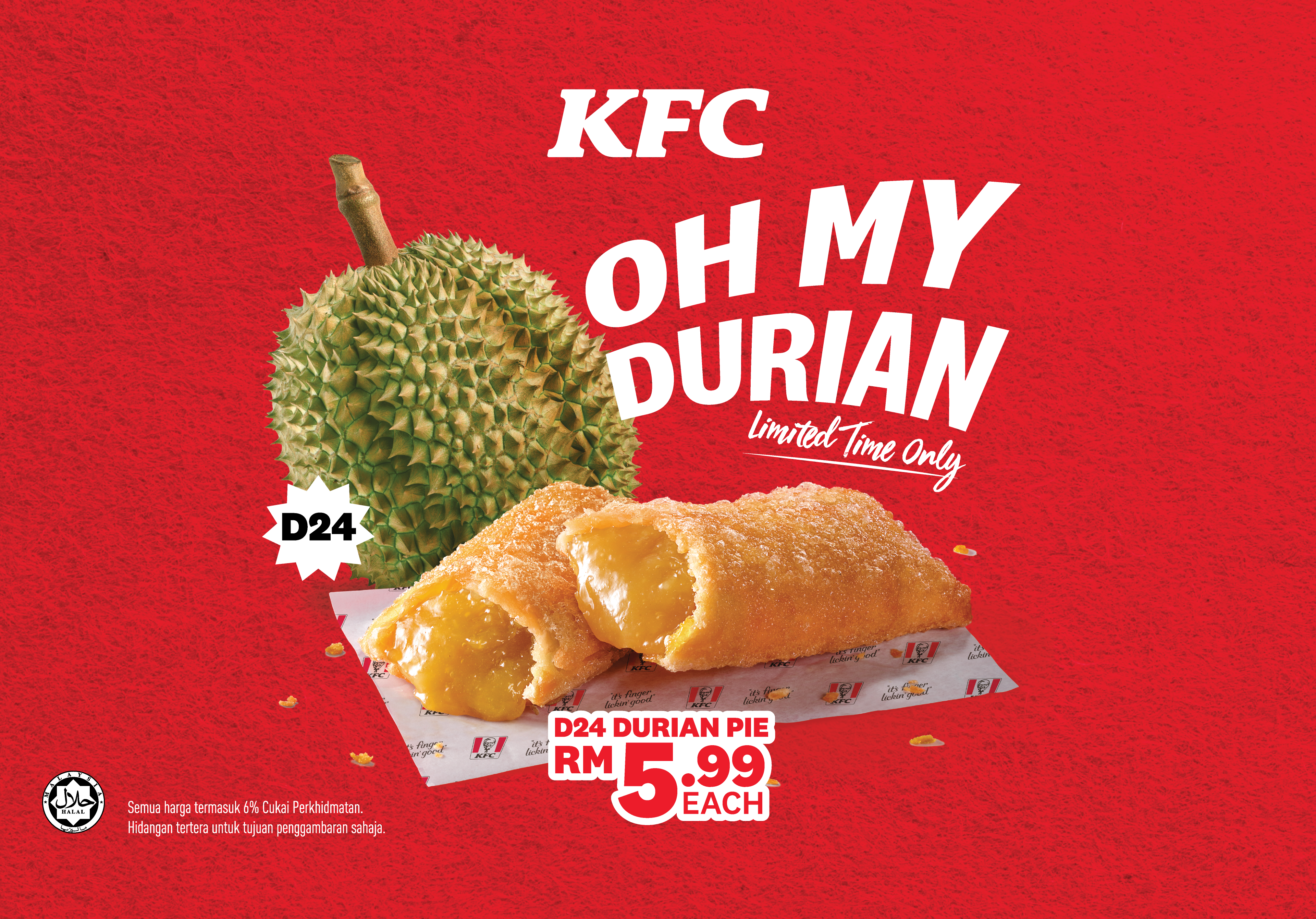 Featured image for KFC's Durian Pie