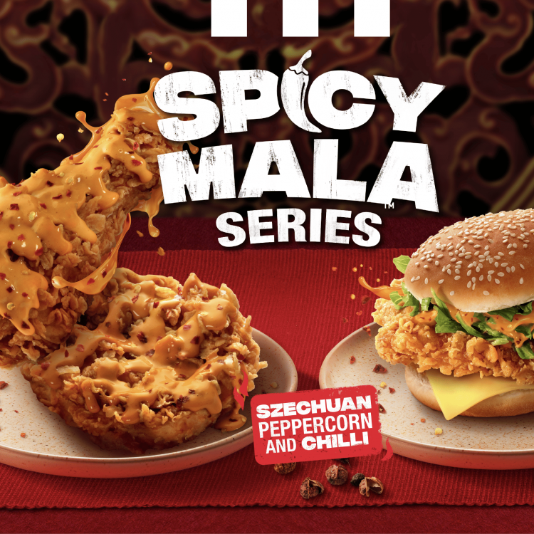 Featured image for the launch of KFC's Spicy Mala Series.